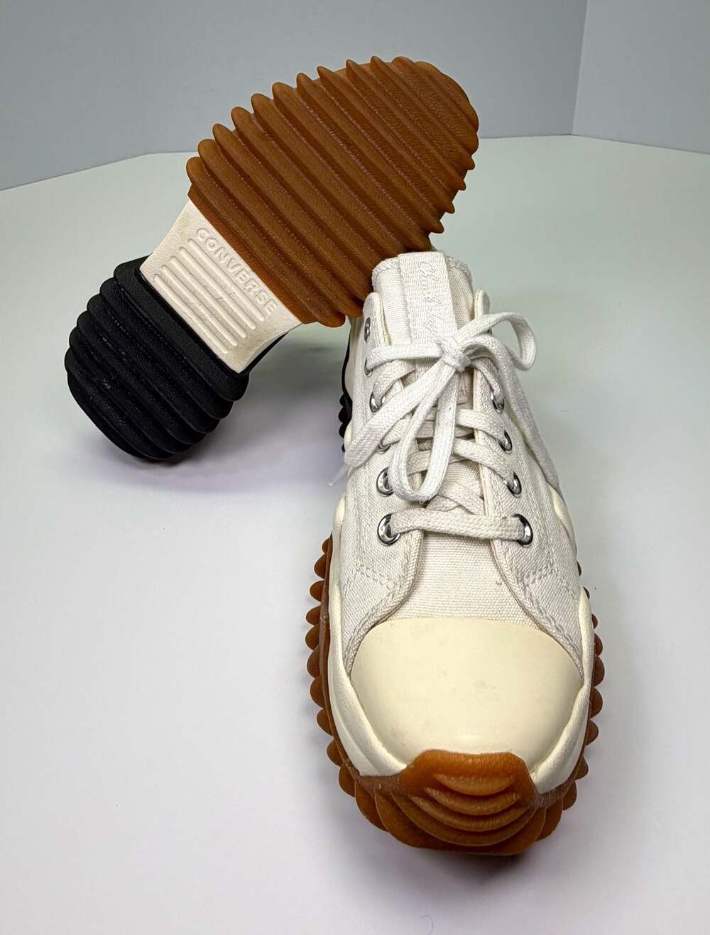 Converse Run Star Motion CX Platform Low White Black Gum Women 7 - Picture 7 of 16